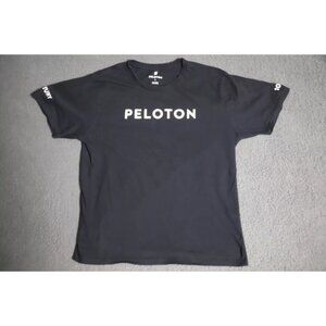 Peloton Reach 100 Classic T-Shirt Unisex Adult L Black Spell Out Graphic Cotton